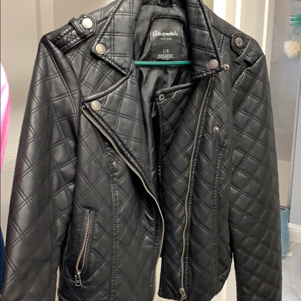 Aeropostale faux leather jacket